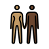 woman and man holding hands, medium skin tone, dark skin tone